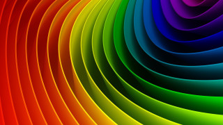 Rainbow spiral background white border - a spiral design in the middle of it free wallpaper