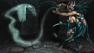 Man bird snake cave fantasy - a cave free wallpaper