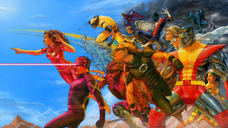 Cartoon group sky clouds red - alex ross free wallpaper for desktop