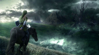 Woman riding horse dark sky - a horse in a field free wallpaper