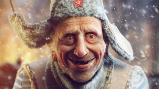 Astronaut man star hat snow - boris vladimirski free wallpaper