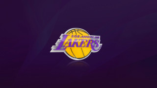 Lakers logo purple background reflection - plain background free wallpaper for desktop