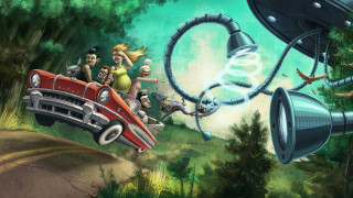 Car people man flying camera - the air above free wallpaper