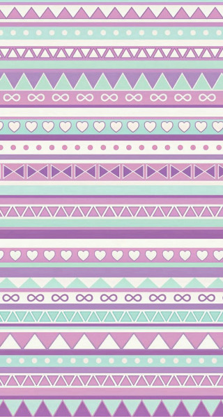 Hearts lines pattern purple background 2 - pastel color free wallpaper for mobile