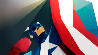 Captain america stylized background star - liam brazier free wallpaper