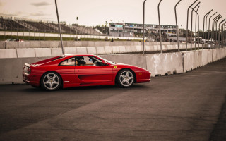Red sports car race track 8 - a race track free wallpaper