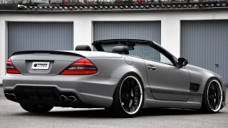 Silver sports car garage redlight - a black roof free wallpaper