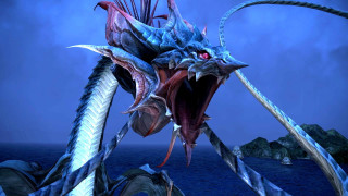 Giant blue dragon sharp teeth - sharp tooth free wallpaper
