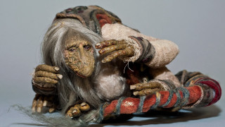 Stuffed animal gray background surrealist - brian and wendy froud free wallpaper