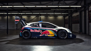 Colorful car garage lift sign - side profile free wallpaper