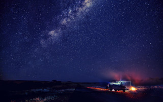 Truck night sky stars milky 2 - milky free wallpaper
