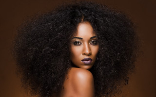 Afro ponytail harlemrenaissance photorealistic lips - a ponytail free wallpaper