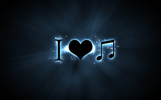 Heart note music love video - music note free wallpaper