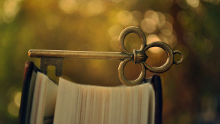 Book key bookmark trees bokeh - a key free wallpaper