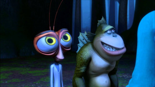 Cartoon creature forest night light - a light shining free wallpaper for desktop