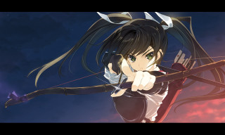 Anime character bow arrow sky - a bow and arrow free wallpaper