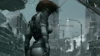Futuristic woman city suit cyberpunk - free cyberpunk wallpaper