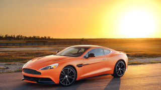 Bright orange sports car sunset 4 - orange sports car free wallpaper