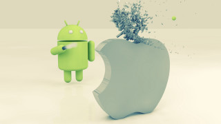 Green apple bug outside android - a green apple free wallpaper