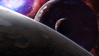 Distant object star foreground space - free space wallpaper for desktop