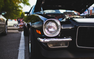 Car hood open headlight puzzle - visible free wallpaper