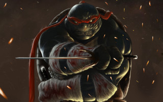 Masked warrior bloodied armor demon - his hand and a demon free wallpaper