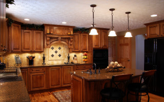 Kitchen center island stove oven 2 - a sink free wallpaper