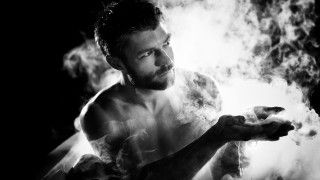 Man smoke blackandwhite art photography - photo free wallpaper