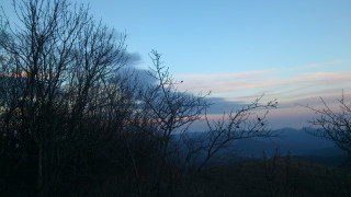 Mountain lake forest sky trees - a view of a mountain free wallpaper