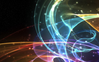 Colorful abstract spiral star space - abstract free wallpaper for desktop