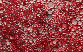 Red water droplets kinetic pointillism - anish kapoor free wallpaper