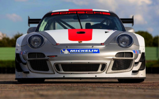 Porsche racecar red stripe front - the front of its free wallpaper for desktop