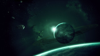 Space planet satellites star milkyway - a distant star in the distance free wallpaper for desktop