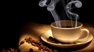 Coffee smoke saucer beans hyperrealism - a saucer free wallpaper