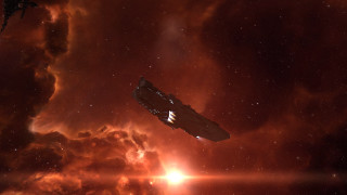 Spaceship starry sky bright light - dramatic free wallpaper for desktop