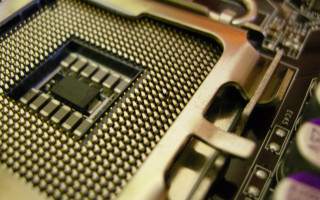 Cpu chip center raytraced precisionism - in the middle free wallpaper