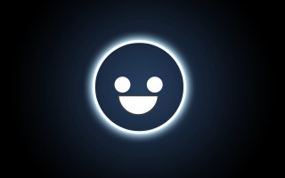 Smiley light dark purism screenshot - a smiley face free wallpaper