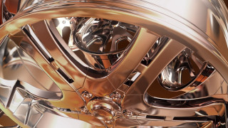 Gold wheel vehicle black background - cinema 4 d free wallpaper