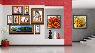 Wall pictures vase staircase art - the second floor free wallpaper