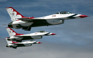 Jets sky clouds birds pilot - two jet free wallpaper