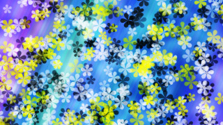 Colorful floral abstract blue yellow - a colorful background free wallpaper