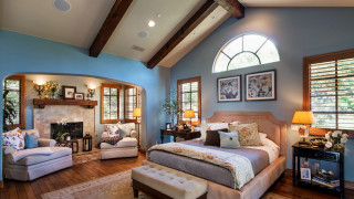 Bedroom arts crafts rembrandt digital - a bedroom free wallpaper