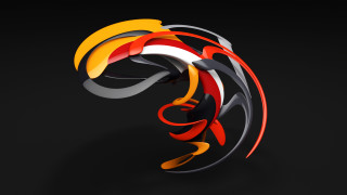 Colorful abstract swirl 3d render - farid mansour free wallpaper for desktop