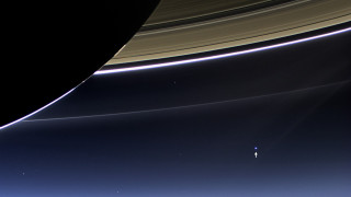 Saturn space distant foreground epsylon - free space wallpaper