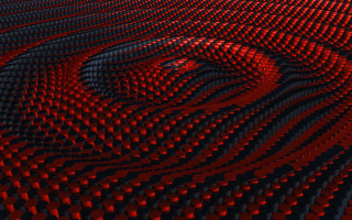 Red black abstract center raytraced - a red center in the middle free wallpaper