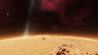 Distant object bright light space - star citizen halo free wallpaper