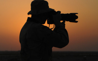 Man camera sunset silhouette orange - carl gustaf pilo free wallpaper for desktop