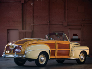 Vintage car wooden panel cab - a vintage car free wallpaper