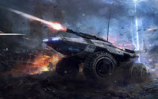 Futuristic vehicle rocket exhaust space - a futuristic vehicle free wallpaper