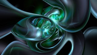 Green flower design abstract fractals - a green center free wallpaper for desktop